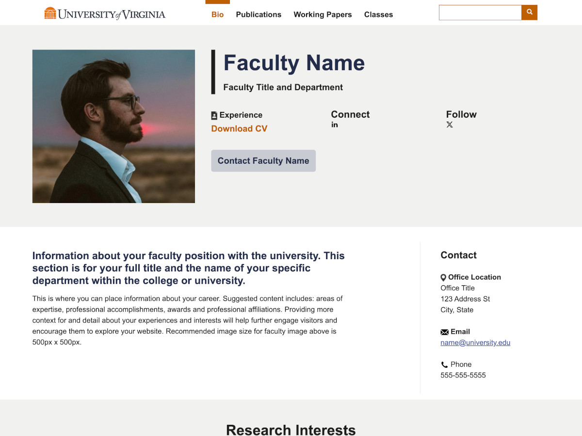 UVA Bowen screenshot